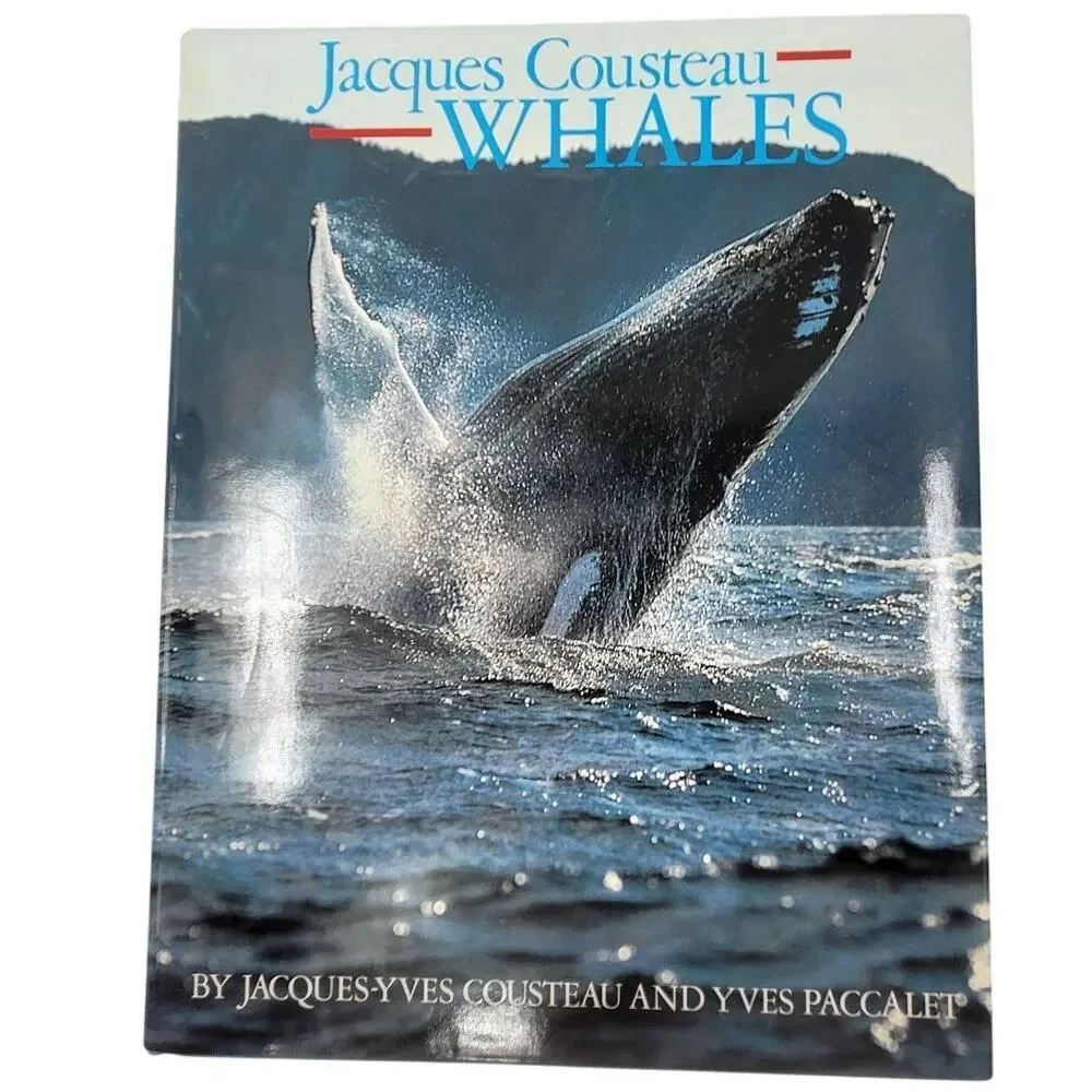 Jacques Cousteau Whales by Jacques-yves Paccalet 1988 Hardcover‎ Book Nature